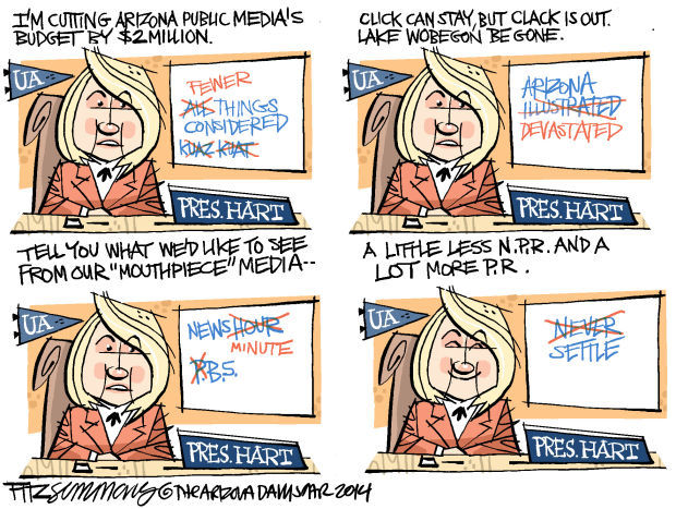 Daily Fitz Cartoon: Cuts to AZPM